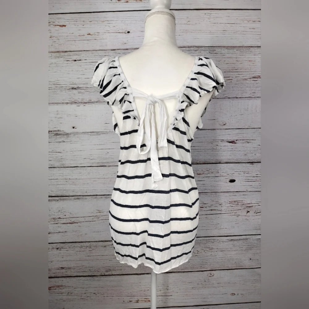 Chaser Striped Ruffle Top - Picture 9 of 11